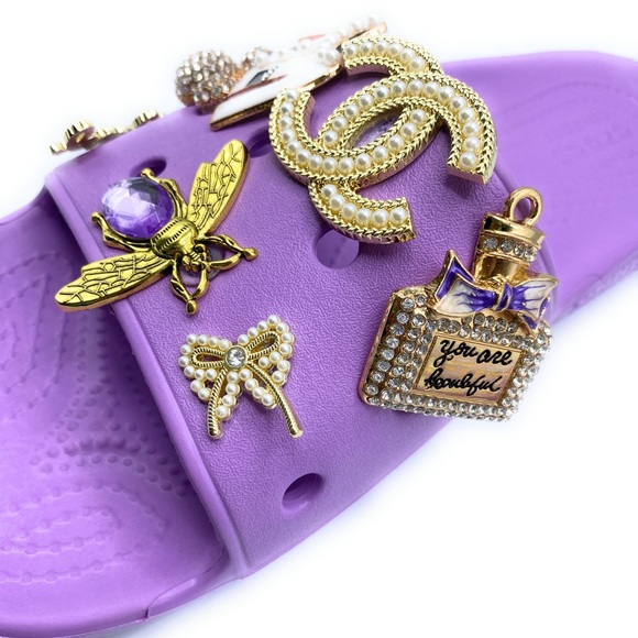 Designer Inspired Bling Crocs Size8 - Picture 5 of 9